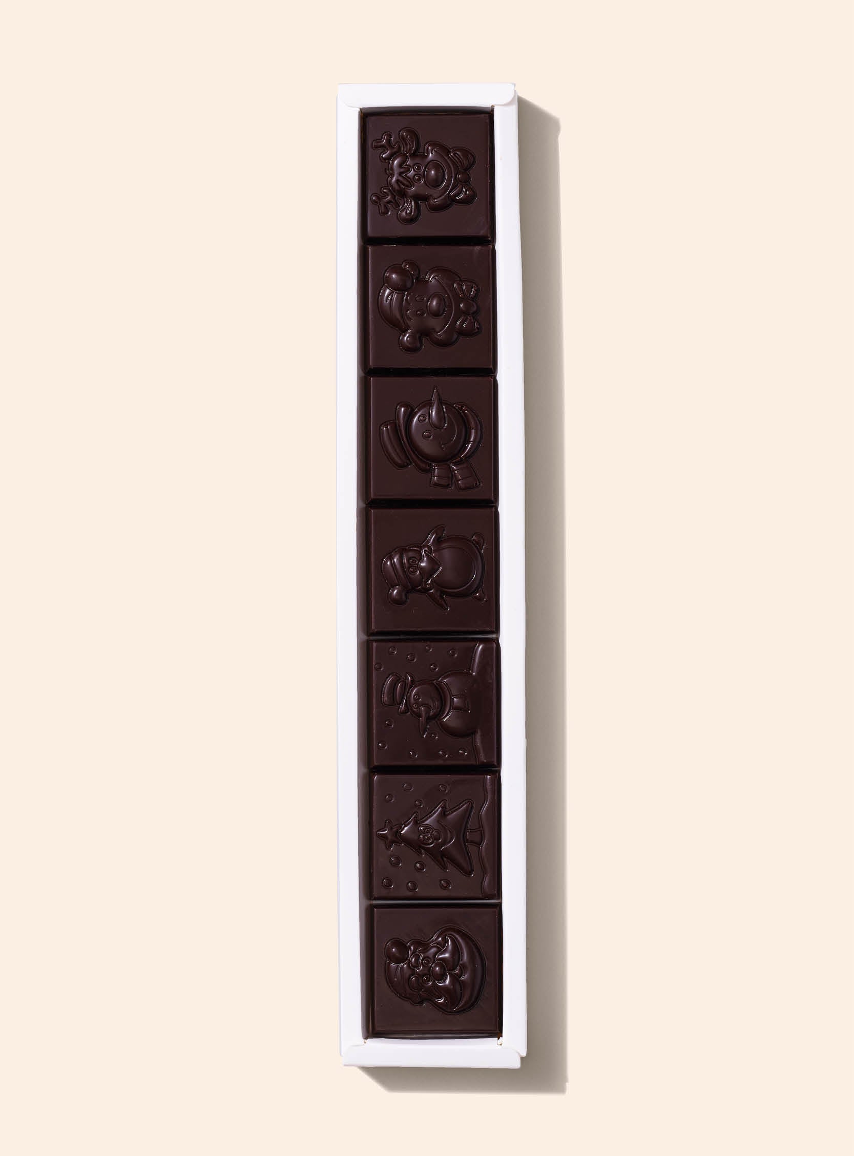 Dark Chocolate Christmas Characters