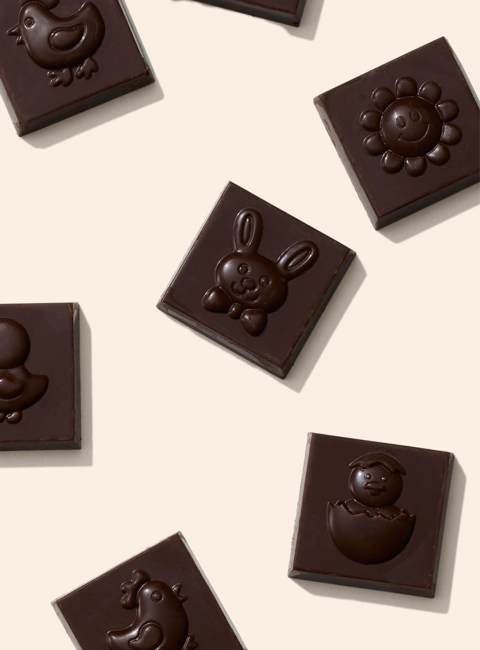 Dark Chocolate Easter Squares